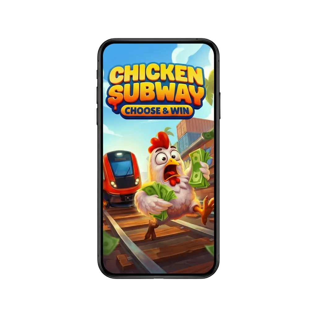 Chicken Subway game app download interface showing Android and iOS compatibility with latest 2025 version