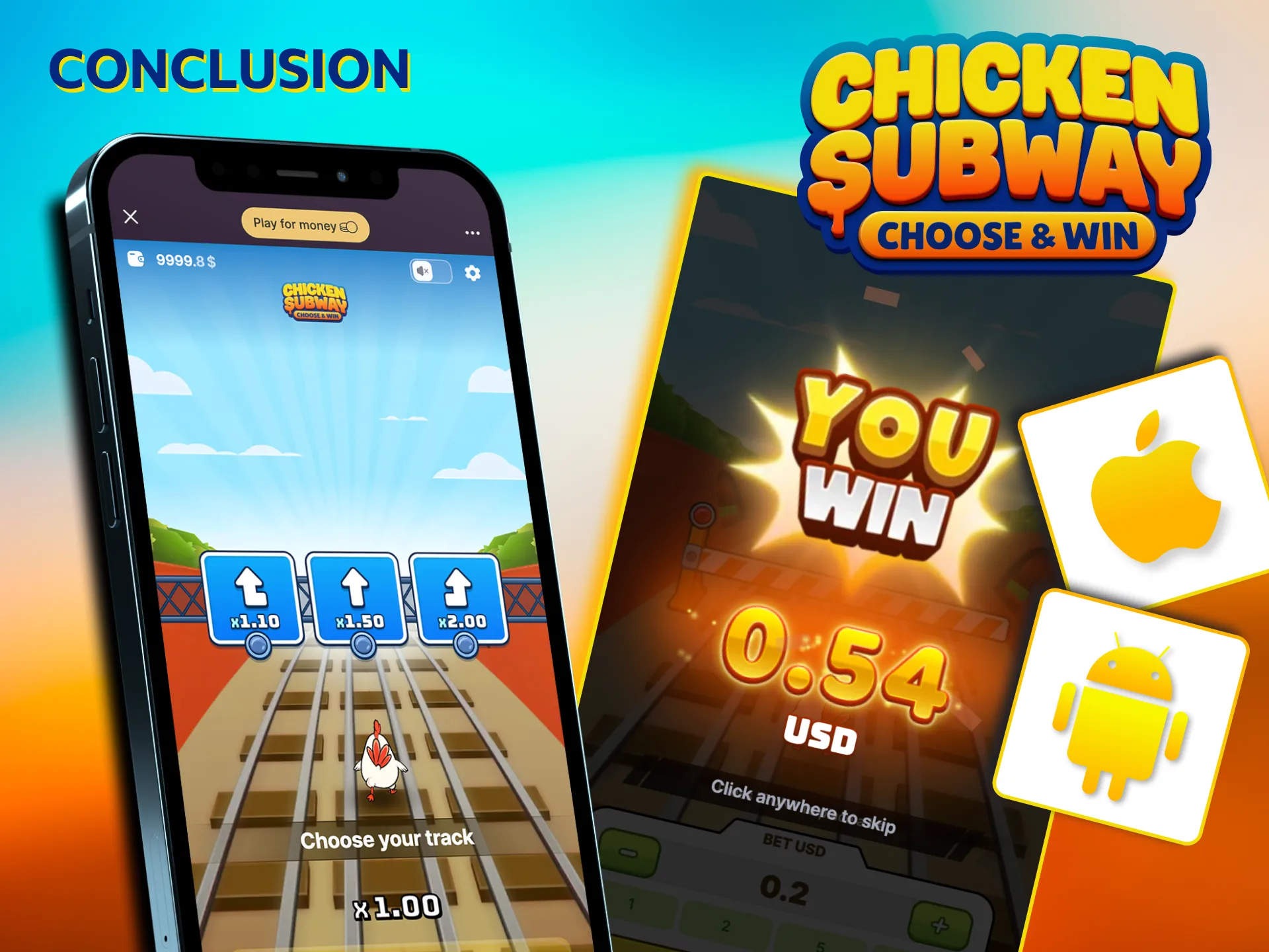 Licensed Chicken Subway app ensures safe gameplay.