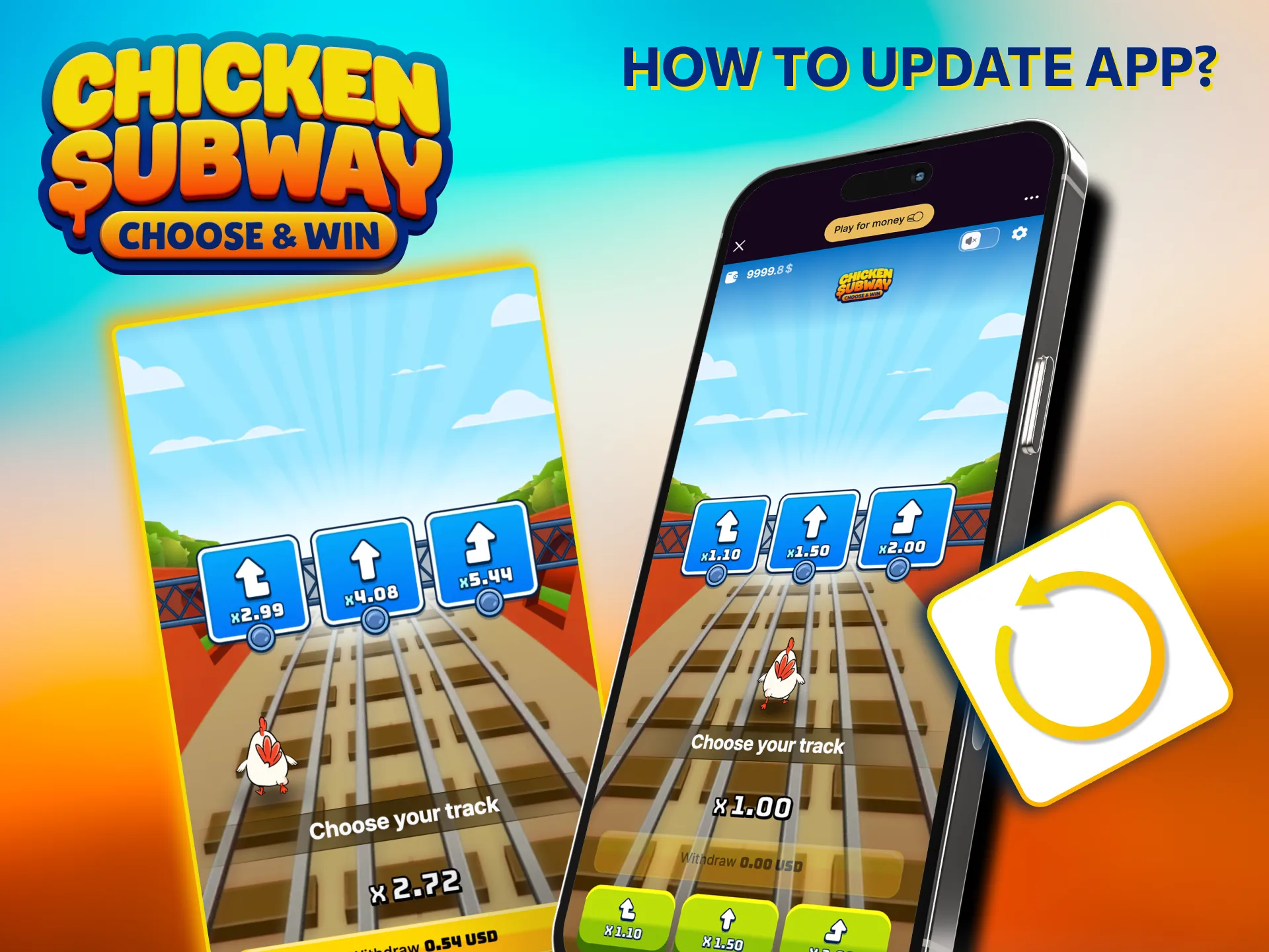 Update Chicken Subway app for stability and security.
