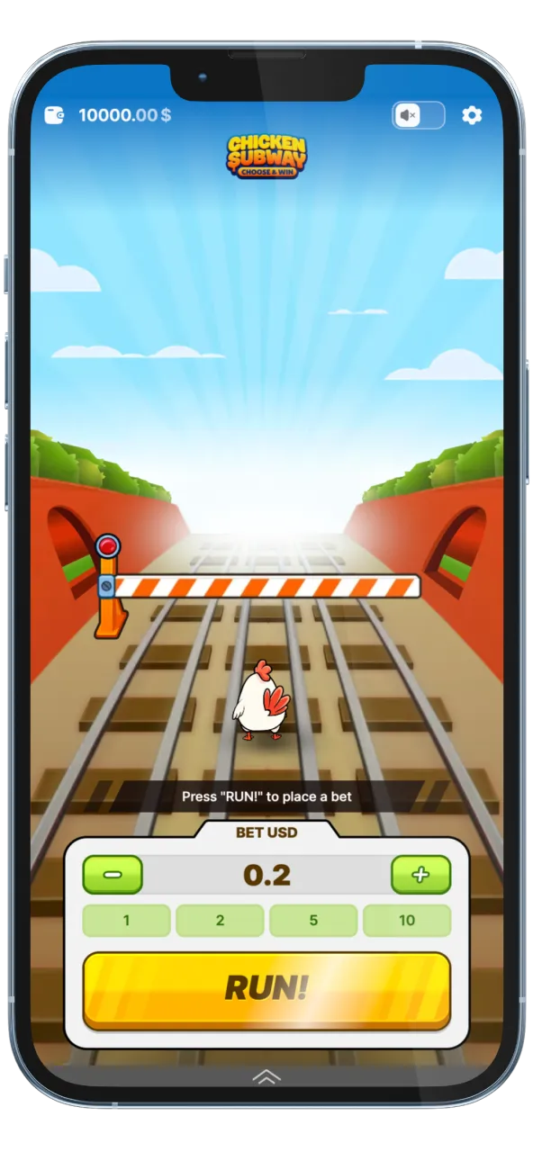 Access Chicken Subway quickly in Megapari mobile casino.