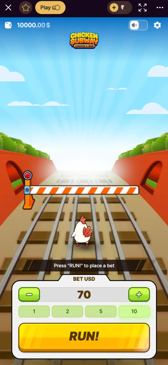 Find Chicken Subway under Batery casino tab.