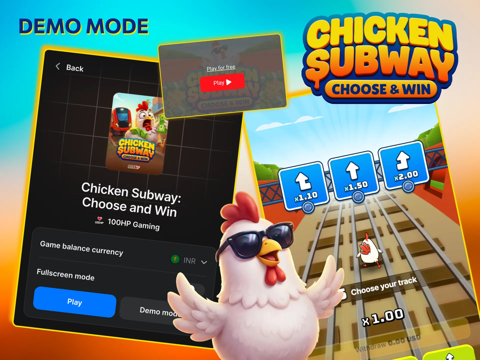 Explore Chicken Subway features without deposit.