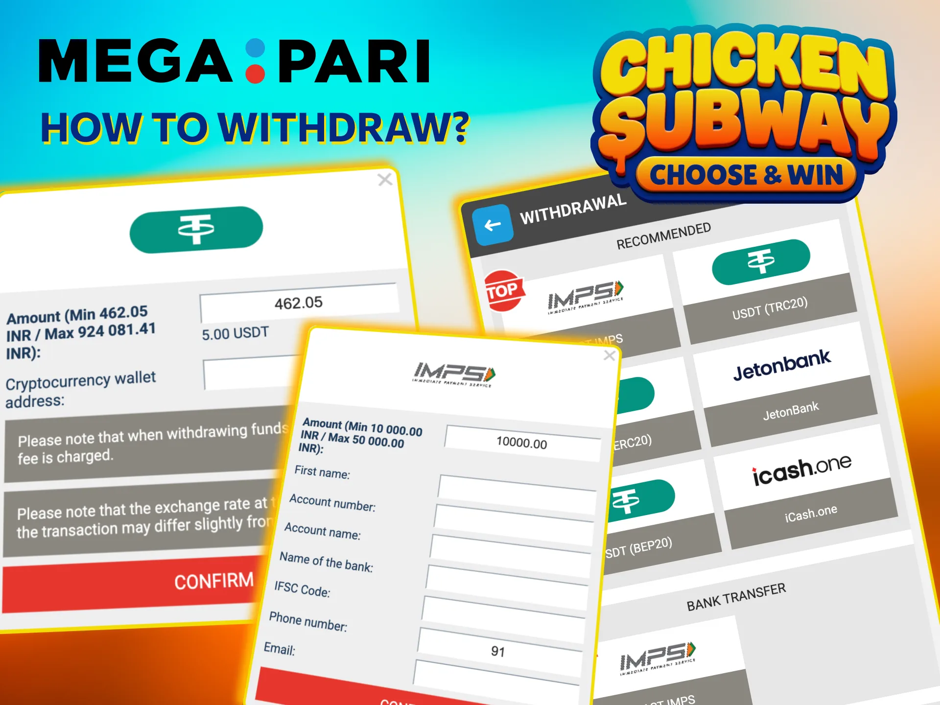 Fast Megapari Chicken Subway cashouts for verified Indian players.
