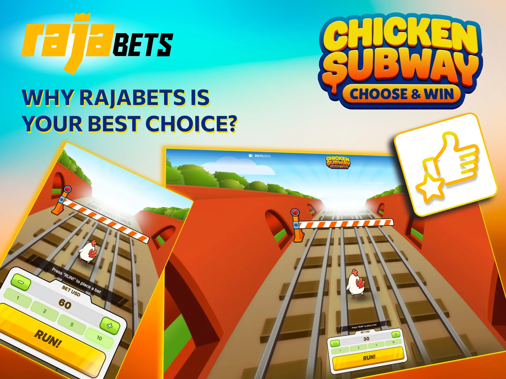 Licensed Rajabets Chicken Subway ensures fair real money gaming.