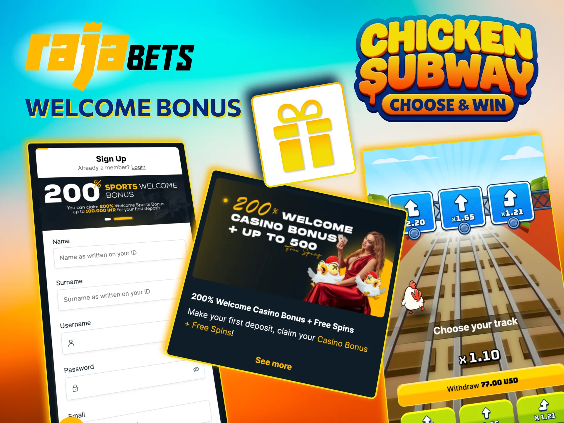 Claim Rajabets Chicken Subway offer with ₹500 minimum deposit.