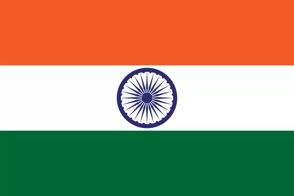 india flag.